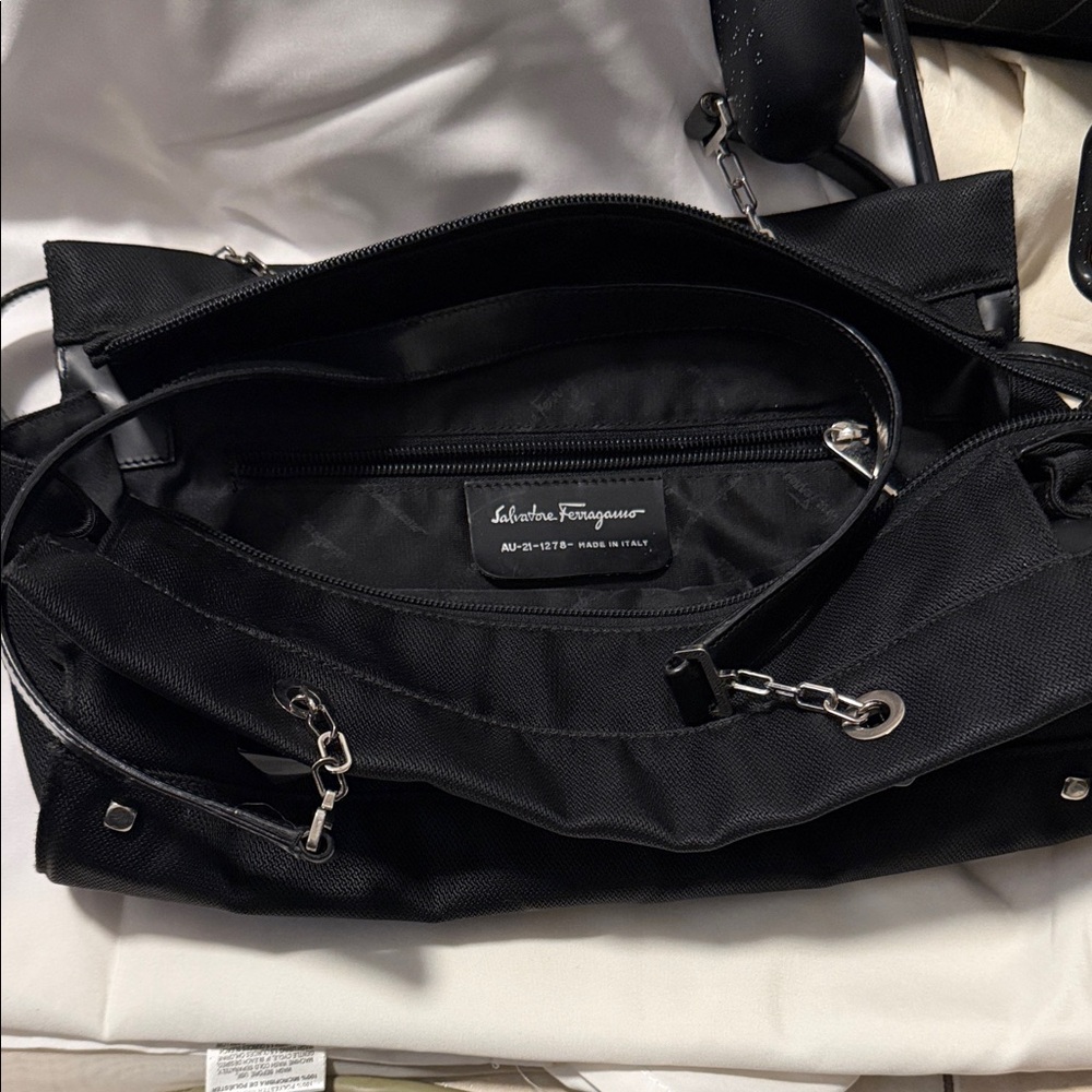 Salvatore Ferragamo Black Shoulder Bag